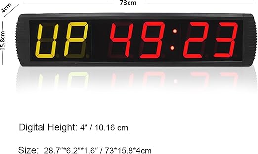 Workout Timer Wall Interval Clock